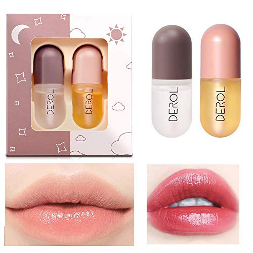 Lip Plumper Set - Natural Lip Plumping and Lip Care Serum Lip Balm Lip Enhancer for Fullness Plumping  and  moisturizing Lips