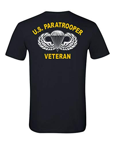 82nd Airborne Division US Army Paratrooper Veteran Soft Style Shirt  Black XL