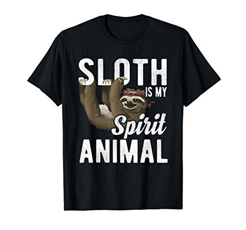 Sloth Is My Spirit Animal   Funny Hanging Sloth Gift T-Shirt Sloth Is My Spirit Animal   Funny Hanging Sloth Gift T-Shirt