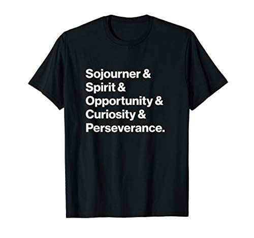 NASA Mars Rovers Spirit Opportunity Curiosity Perseverance T-Shirt