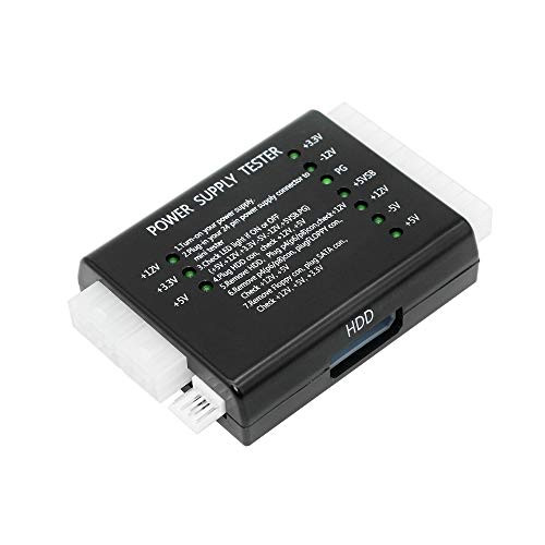 CERRXIAN Computer PC Power Supply Tester 20 24 Pin for SATA HDD ATX ITX BTX CDROM