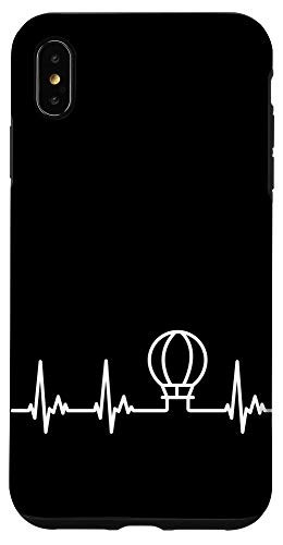 iPhone XS Max Hot Air Balloon White Heart Line Case