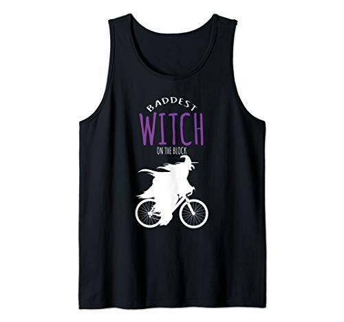 Halloween Costume - Baddest Witch On The Block Cyclist Tank Top
