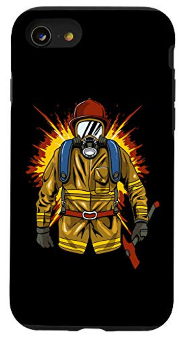 iPhone SE  2020    7   8 Firefighter Fire Department Gift - Thin Red Line Fireman Case