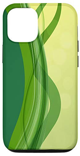 iPhone 12 12 Pro Green Light Green Lines Case