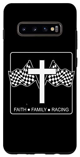 Galaxy S10plus  Checkered Flag Finish Line Flag Car Racing Case