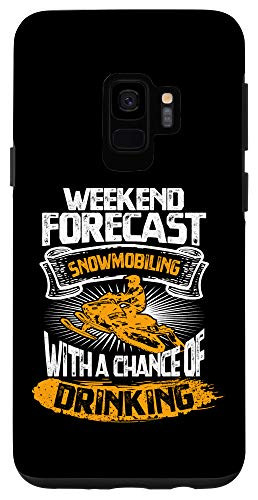 Galaxy S9 Snowmobile Gift Snowmobiling With A Chance Of Drinking Case