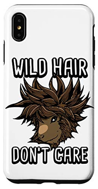 iPhone XS Max Wild Hair Dont Care Funny Guinea Pig Lover Gift Case iPhone XS Max Wild Hair Dont Care Funny Guinea Pig Lover Gift Case