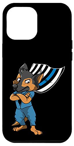 iPhone 12 Pro Max K9 Unit Thin Blue Line Gift - German Shepherd Police Dog Case