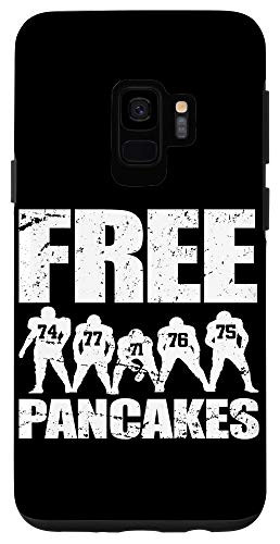 Galaxy S9 Free Pancakes Offensive Line Lineman Funny Football Case
