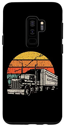 Galaxy S9plus  Vintage Truck Driver Gift Retro Sun Driving Trucker Case