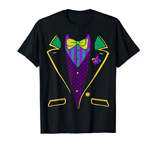 Mardi Gras Tuxedo Costume Funny Carnival Parade T-Shirt