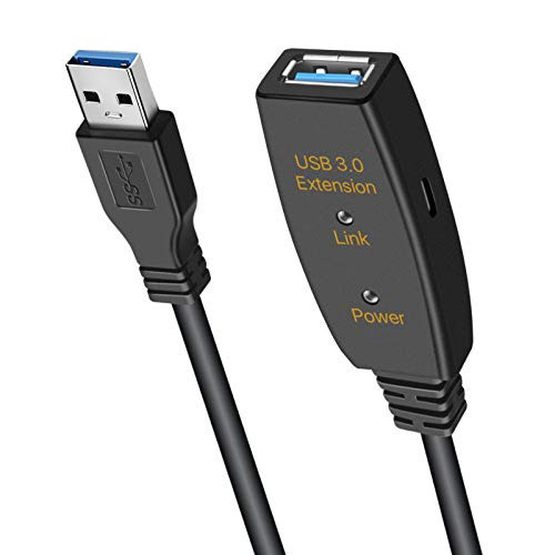 URWOOW Active USB 3.0 Extension Cable Male to Female with Chipset Signal Booster Extender Cord Repeater Cord 16FT