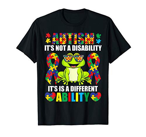 Its Not A Disability Different Ability Shirt Autism Frog T-Shirt