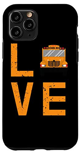iPhone 11 Pro School Bus Driver Love Design  Gift Favourite Driver Case