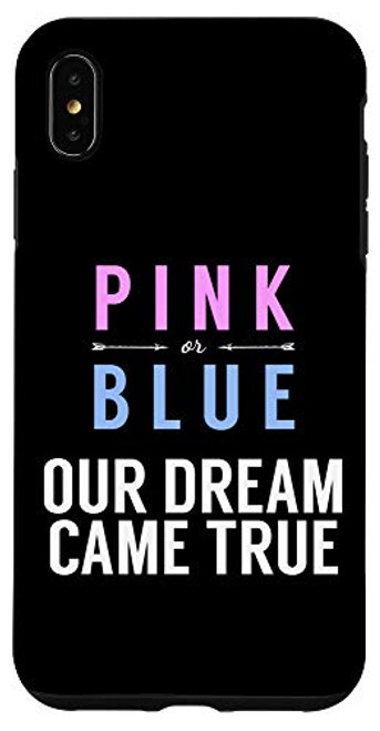 iPhone XS Max Pink or Blue We Love You... - Funny Gender Reveal Tshirt Case
