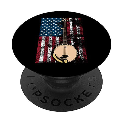Banjo In American Flag Bluegrass Cute Fiddle Players Gift PopSockets PopGrip Swappable Grip for Phones and Tablets Banjo In American Flag Bluegrass Cute Fiddle Players Gift PopSockets PopGrip Swappable Grip for Phones and Tablets