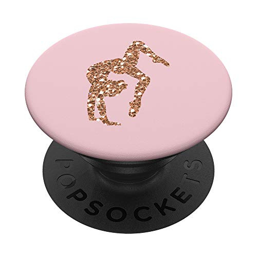 Gymnastics Rose Pink Gymnast Gift PopSockets PopGrip Swappable Grip for Phones and Tablets Gymnastics Rose Pink Gymnast Gift PopSockets PopGrip Swappable Grip for Phones and Tablets