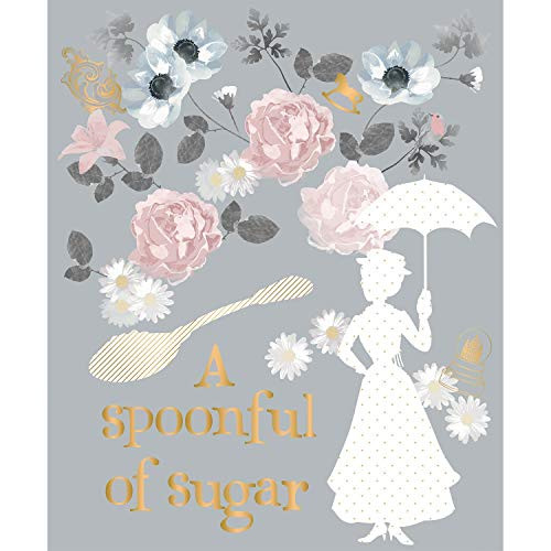Grey Mary Poppins A Spoonful of Sugar Metallic Panel