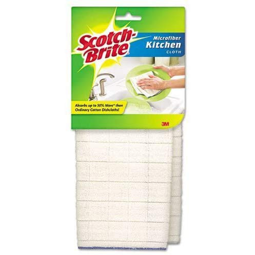 Scotch Brite Microfiber Kitchen Cloths White 2 Pack