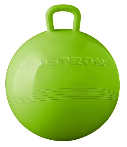 Hedstrom Green Hopper Ball, Kid's ride-on toy, Bouncy hopping ball with handle - 15 Inch