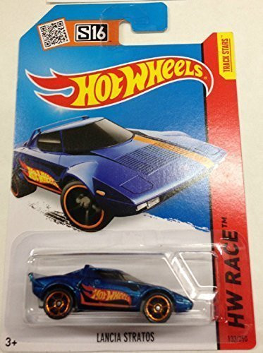 Hot Wheels, 2015 HW Race, Lancia Stratos [Blue] Die-Cast Vehicle #133/250