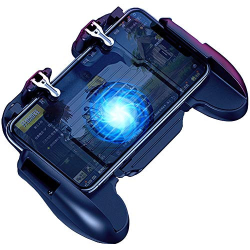 SONGVEN Mobile Controller  and  Cooling Fan  and  Battery for PUBG Mobile Game Controller Joystick Mobile Gaming Trigger for Android Controller Mobile Gamepad Phone Game Controller Joypad  2000 mAh