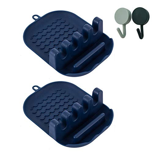 Utensil Rest for Stove Top Spoon Lid Rest For Kitchen Counter Cooking Utensil No Drip Holder Spatula Ladle Spoon Rest With Drip Pad and Pot Lid Holder Stand Multifunction Kitchen Spatula Rack 2 Pack Utensil Rest for Stove Top Spoon Lid Rest For Kitchen Counter Cooking Utensil No Drip Holder Spatula Ladle Spoon Rest With Drip Pad and Pot Lid Holder Stand Multifunction Kitchen Spatula Rack 2 Pack