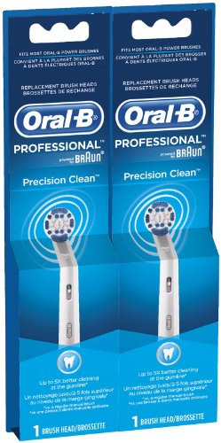 Oral B Precision Clean Electric Toothbrush Replacement Brush Heads - 2 pk