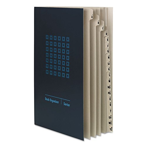 Smead 89237 Expandable Indexed Sorter 1-20 A-Z Index Legal Size Pressboard Navy Blue