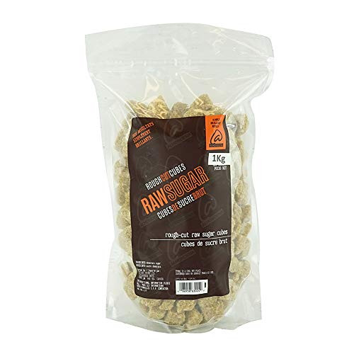 Almondena Raw Demerara Sugar Cubes 1 Kg  2.2 Lbs    Rough Cut All Natural Flavor Your Tea or Coffee with Authentic Demerara Sugar Product from South America