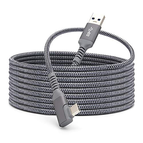 KRX Link Cable Compatible for Oculus Quest 2 Fast Charing  and  PC Data Transfer USB C 3.2 Gen1 Cable for VR Headset and Gaming PC
