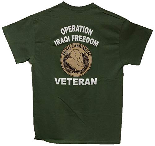 Operation Iraqi Freedom Veteran Tshirt OIF Green Small Operation Iraqi Freedom Veteran Tshirt OIF Green Small