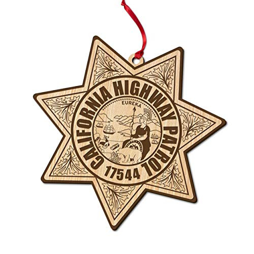 Christmas Ornament CHP California Highway patrol CHP Wives Engraved Police Badge Police officer Policeman gifts police Christmas Ornament CHP California Highway patrol CHP Wives Engraved Police Badge Police officer Policeman gifts police