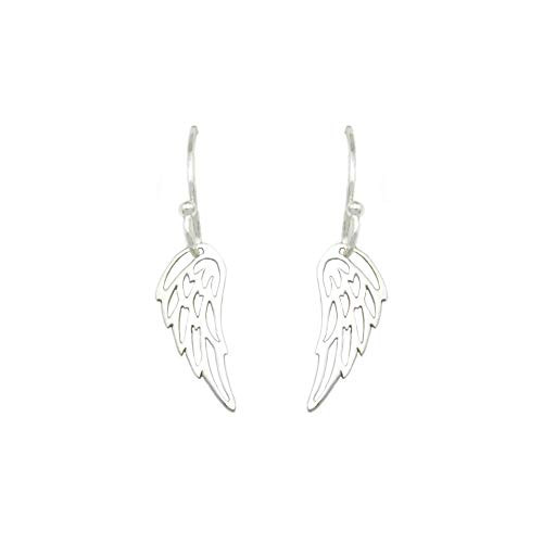 Sterling Silver Angel Bird Wing Charm Earrings tiny size Sterling Silver Angel Bird Wing Charm Earrings tiny size