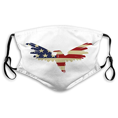 NYNELSONG Safety Cover Reusable Outdoor Covers Bird in American Flag American Eagle Flag Adjustable Covers NYNELSONG Safety Cover Reusable Outdoor Covers Bird in American Flag American Eagle Flag Adjustable Covers