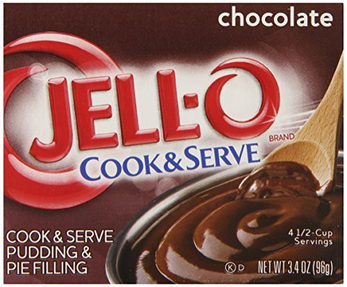 Jell-O Cook and Serve Pudding and Pie Filling Chocolate 3.4 - Ounce Boxes  Pack of 6  by Jell-O