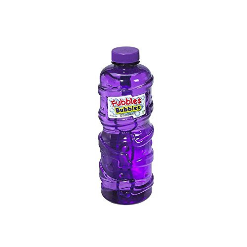 Little Kids Fubbles No-Spill Bubble Tumbler Solution Refill Bottle with Wand - 32 Oz. (Jumbo Bubble Wand included), Assorted Colors
