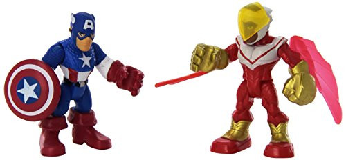 Playskool Heroes Super Hero Adventures Captain America & Marvels Falcon Toy