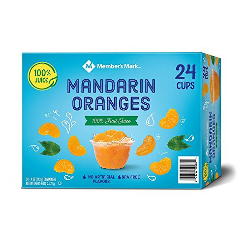 Members Mark Mandarin Oranges 4 oz. ea. 24 pk. Members Mark Mandarin Oranges 4 oz. ea. 24 pk.