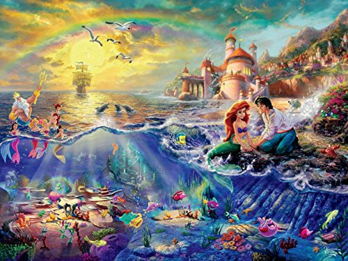 Ceaco Thomas Kinkade The Disney Dreams Collection The Little Mermaid 750 pc. Jigsaw Puzzle Ceaco Thomas Kinkade The Disney Dreams Collection The Little Mermaid 750 pc. Jigsaw Puzzle