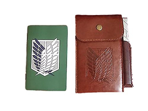 Attack on Titan Faux Leather Pouch Notebook and Pencil - Loot Crate Exclusive
