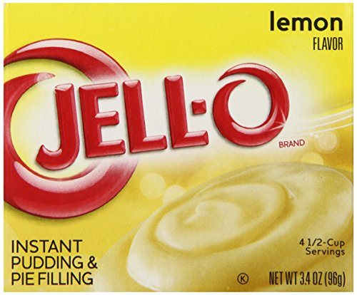 Jell-O Instant Pudding and Pie Filling Lemon 3.4-Ounce Boxes  Pack of 6