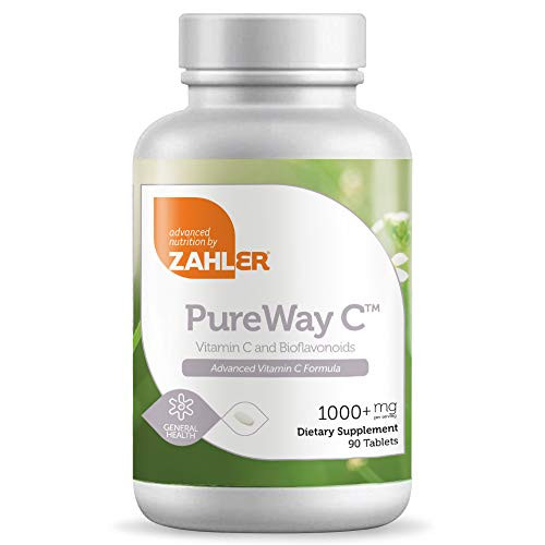 Zahler Pureway C 1000mg Advanced Vitamin C Supplement Certified Kosher 90 Tablets Zahler Pureway C 1000mg Advanced Vitamin C Supplement Certified Kosher 90 Tablets
