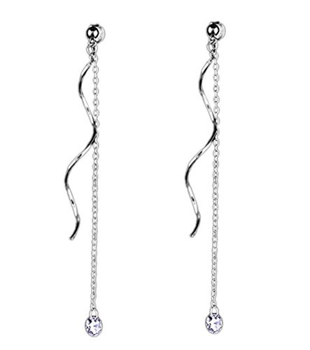 Freedi Threader Wire Dangle Earrings for Women Vintage Tassel Drop Earrings 1Pair