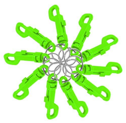 Lucky Line Plastic Key Clip for Backpacks Belts Keys Party Favors Arts and Crafts Neon Green 25 Per Bag  41540