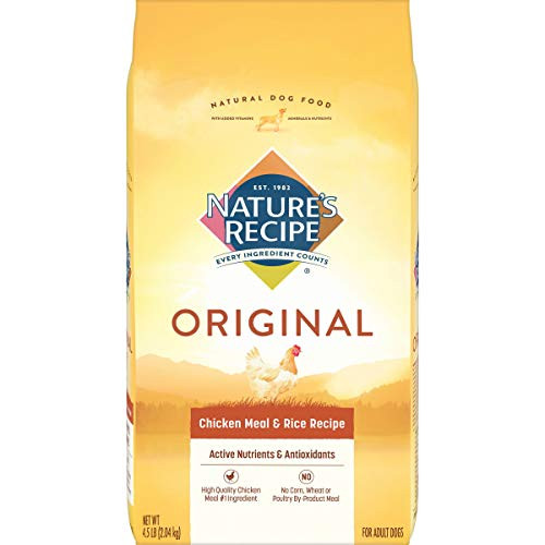 Natures Recipe Adult Dog Food Dry Chicken Meal  and  Rice Recipe 4.5-Pound
