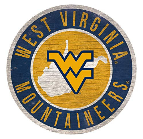 Fan Creations West Virginia Mountaineers Sign Wood 12 Inch Round State Design Fan Creations West Virginia Mountaineers Sign Wood 12 Inch Round State Design