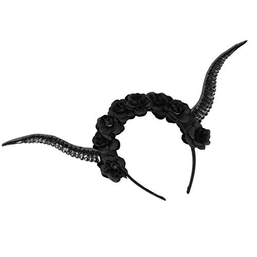 Beaupretty Halloween Headband Antelope Horns Hair Band Rose Crown Hair Hoop Ear Headwear for Cosplay Masquerade Women Men Kids Hair Accessories Beaupretty Halloween Headband Antelope Horns Hair Band Rose Crown Hair Hoop Ear Headwear for Cosplay Masquerade Women Men Kids Hair Accessories