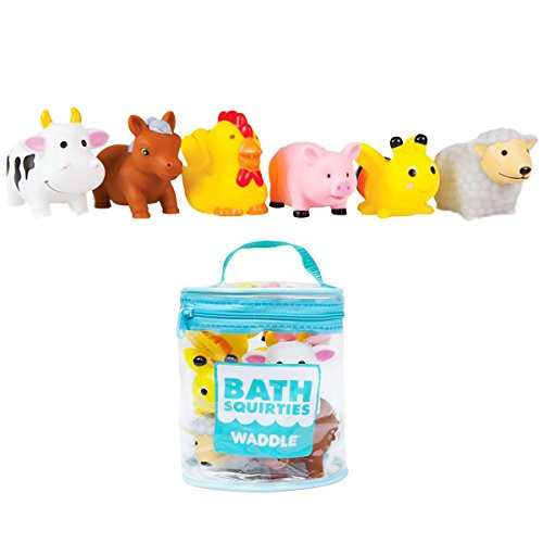 Waddle Bathtime Toys Farm Animal Bath Toy Squirters Cow Pig Sheep Horse and More Waddle Bathtime Toys Farm Animal Bath Toy Squirters Cow Pig Sheep Horse and More
